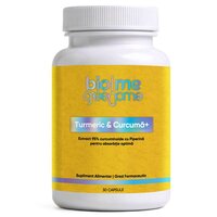 Turmeric si Curcuma+, 30 capsule, Biome