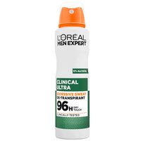 Spray antiperspirant fara alcool pentru barbati Men Expert Derma Control, 150 ml, LOreal