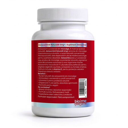 Astaxantina Naturala, 4mg+, 30 capsule, Biome 731204