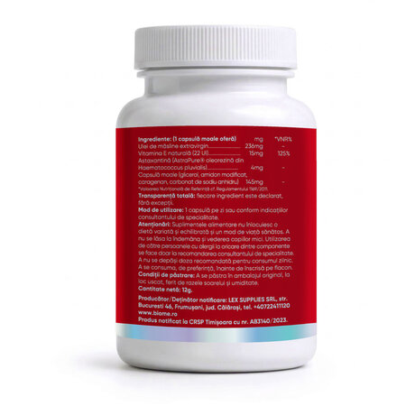 Astaxantina Naturala, 4mg+, 30 capsule, Biome 727876