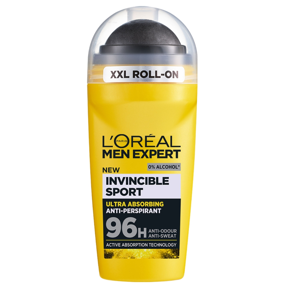 Roll-on antiperspirant fara alcool pentru barbati Men Expert Invincible Sport, 50 ml, LOreal