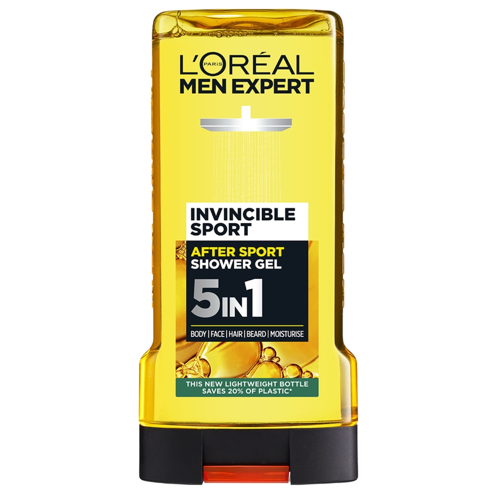 Gel de dus revitalizant pentru barbati Men Expert Invincible Sport, 300 ml, LOreal