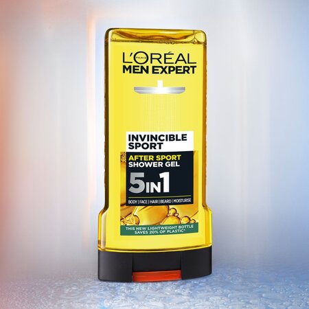 Gel de dus revitalizant pentru barbati Men Expert Invincible Sport, 300 ml, LOreal 715576