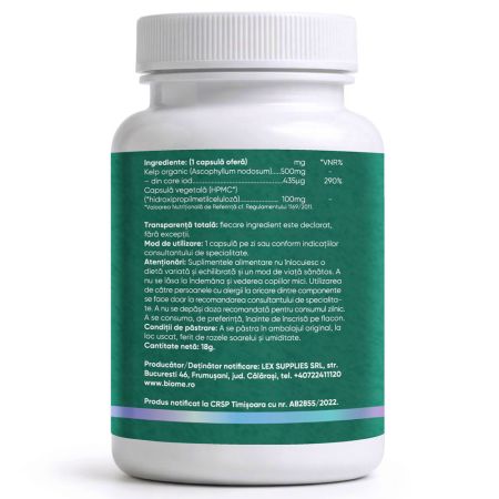 Kelp, 500mg+, 30 capsule, Biome 715579