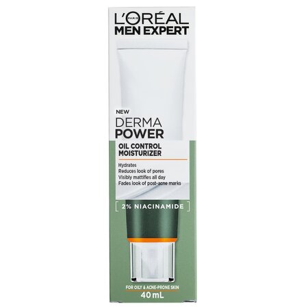 Crema hidratanta pentru tenul gras cu SPF 30 pentru barbati Men Expert Derma Control, 40 ml, LOreal 715597