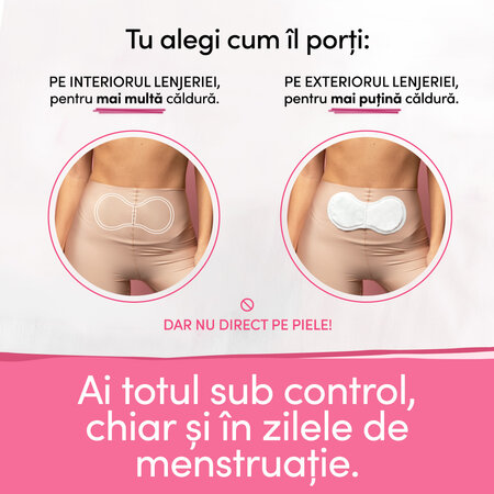 Plasturi termici menstruali, 3 bucati, Enroush 715615