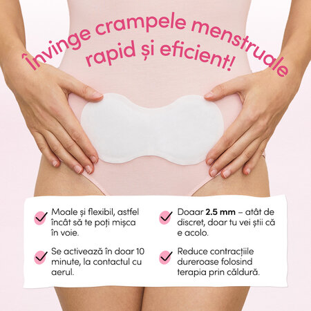 Plasturi termici menstruali, 3 bucati, Enroush 715613