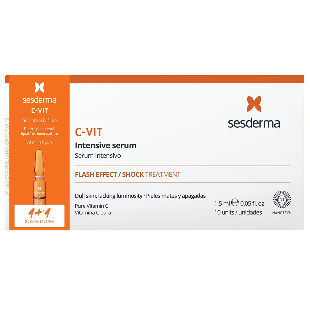 Pachet Ser intensiv de fata C-Vit, 2 x 10 fiole x 1.5 ml, Sesderma