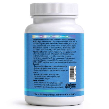 Vitamina B3, 500mg+, 30 capsule, Biome 715643