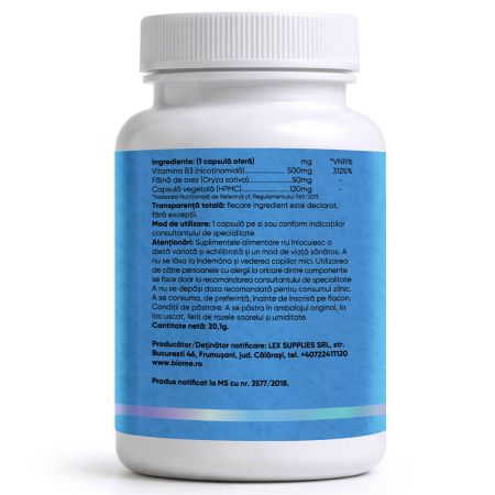 Vitamina B3, 500mg+, 30 capsule, Biome 715644
