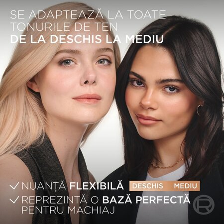 Fluid colorat cu factor de protectie solara SPF 30 Revitalift Vitamin C Tinted Glow, 40 ml, LOreal 715654