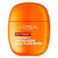 Fluid colorat cu factor de protectie solara SPF 30 Revitalift Vitamin C Tinted Glow, 40 ml, LOreal