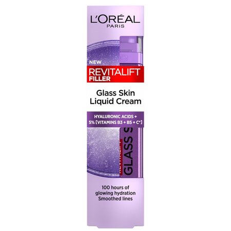 Crema iluminatoare hidratanta Revitalift Filler Glass Skin, 50 ml, LOreal 715656