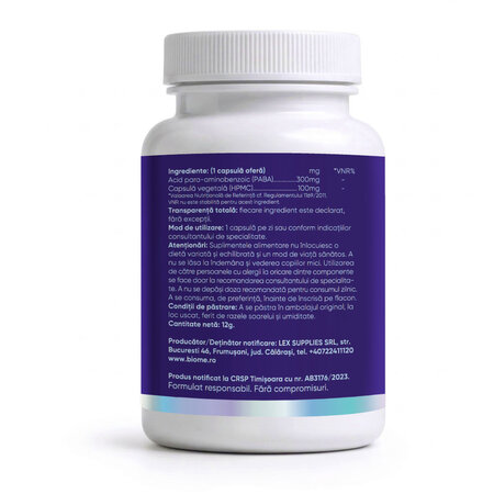 Paba, 300mg+, 30 capsule, Biome 727907
