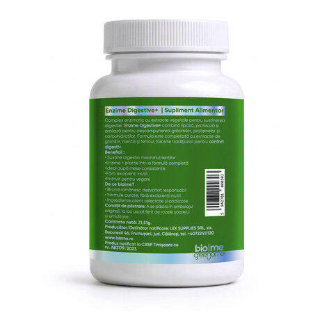 Enzime Digestive+, 30 capsule, Biome 727929