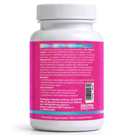 Par, Piele si Unghii+, 30 capsule, Biome 715685