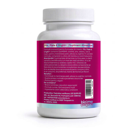 Par, Piele si Unghii+, 30 capsule, Biome 727934