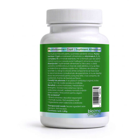Multivitamine+ pentru Copii, 30 capsule, Biome 727951