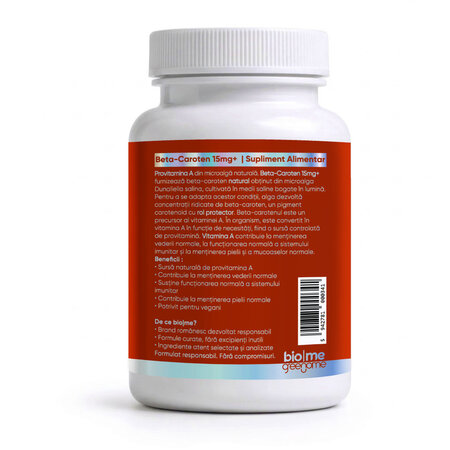 Beta-Caroten, 15mg+, 30 capsule, Biome 727960
