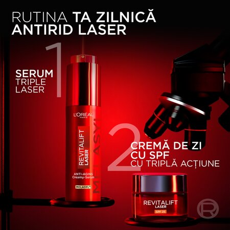 Serum-crema anti-imbatranire Revitalift Laser Triple Laser, 50 ml, LOreal 715700