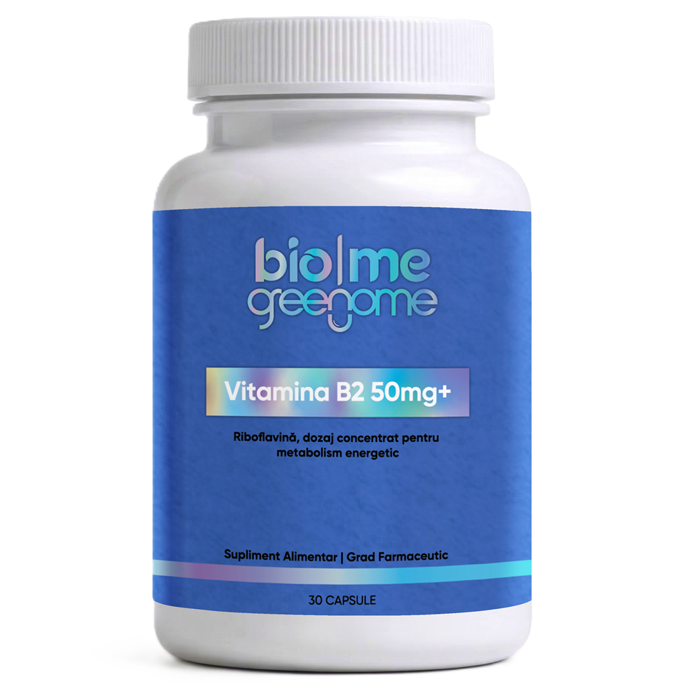 Vitamina B2, 50mg+, 30 capsule, Biome