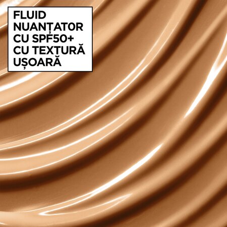 Fluid nuantator cu protectie solara SPF 50+ Nuanta Medie Vitamin C Wonder Tint, 40 ml, Garnier 715749