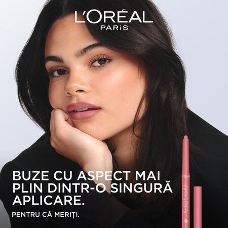 Creion contur pentru buze Nuanta 570 Worth It Intense Blurfiller, 1 g, LOreal 715789