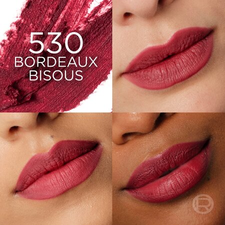 Creion contur pentru buze Nuanta 530 Bordeaux Bisou Blurfiller, 1 g, LOreal 715843