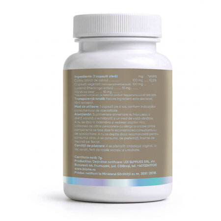 Calciu Citrat, 100mg+, 30 capsule, Biome 728103
