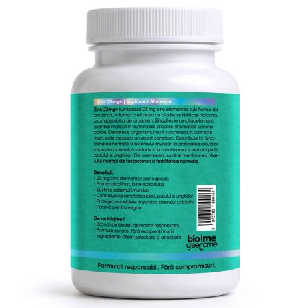 Zinc Picolinat, 22mg+, 30 capsule, Biome 715979