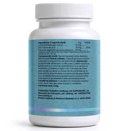 Zinc Citrat, 15mg+, 30 capsule, Biome 716015