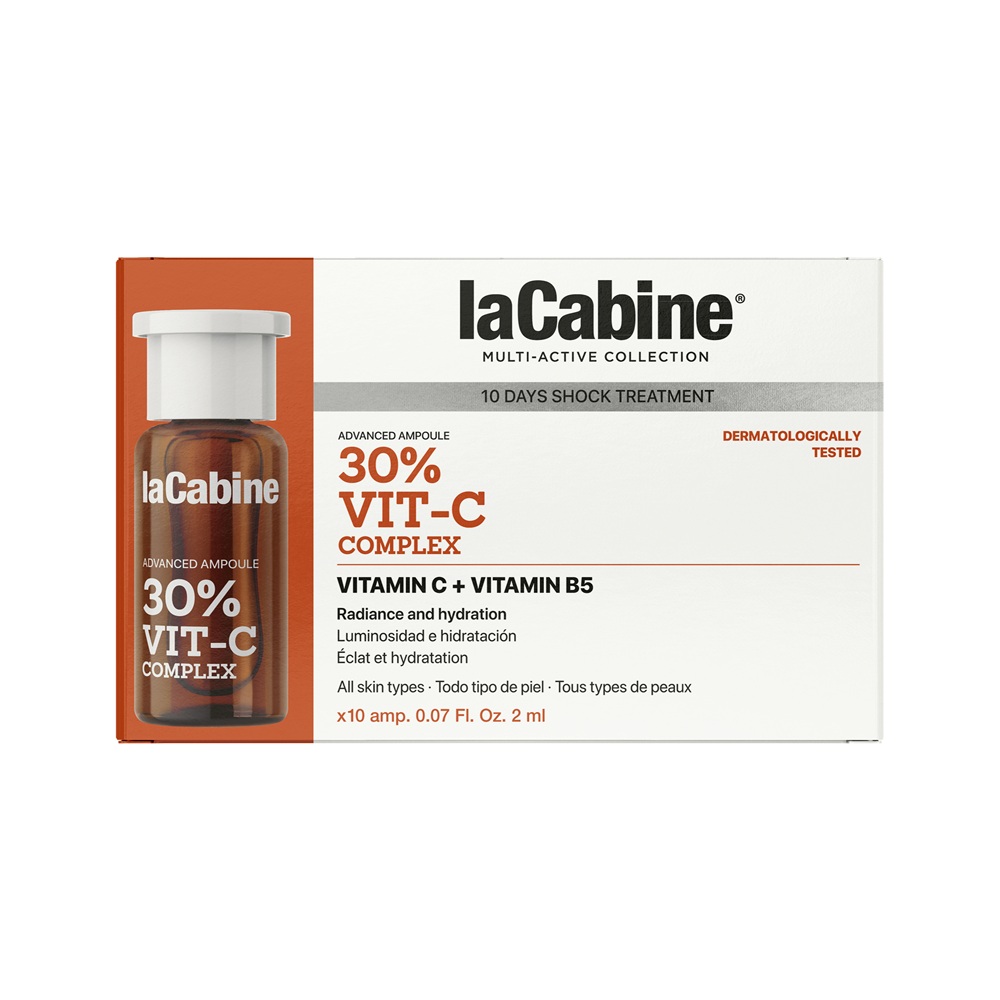 Tratament pentru fata cu 30% vitamina C Advanced, 10 fiole x 2 ml, La Cabine