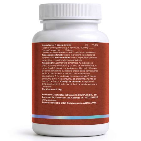 Cuisoare, 500mg+, 30 capsule, Biome 716023