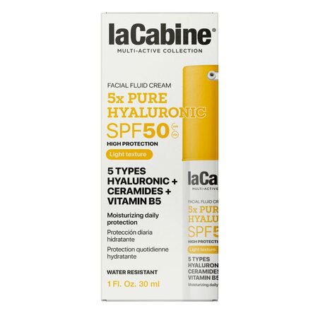 Crema fluida cu protectie solara SPF 50 5X Pure Hyaluronic, 30 ml, La Cabine 716442