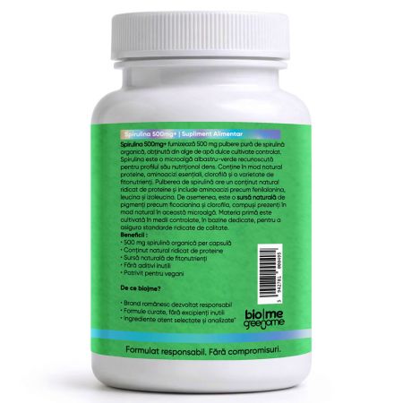 Spirulina, 500mg+, 30 capsule, Biome 716052