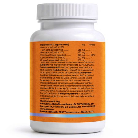 Glucozamina si Condroitina+, 30 capsule, Biome 716090