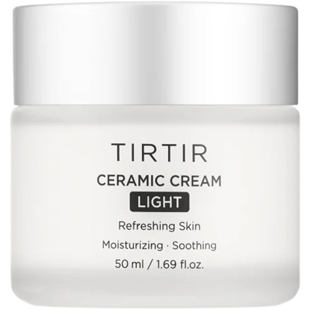 Crema de fata hidratanta cu prebiotice si acid hialuronic Ceramic Cream Light, 50 ml, Tirtir