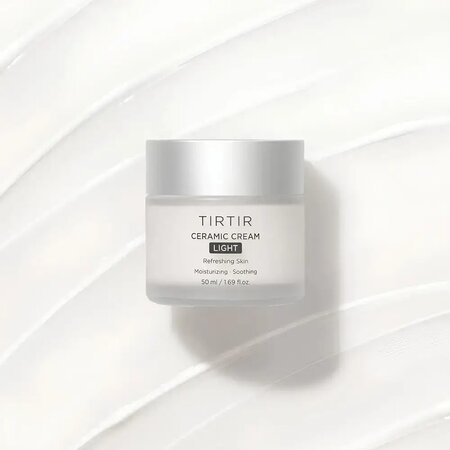 Crema de fata hidratanta cu prebiotice si acid hialuronic Ceramic Cream Light, 50 ml, Tirtir 716121