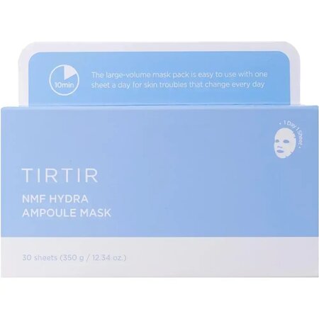 Set masti de fata cu acid hialuronic si ceramide NMF Hydro Ampoule Mask, 30 bucati, Tirtir 716134