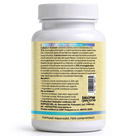 Colostru+ Avansat, 30 capsule, Biome 716139