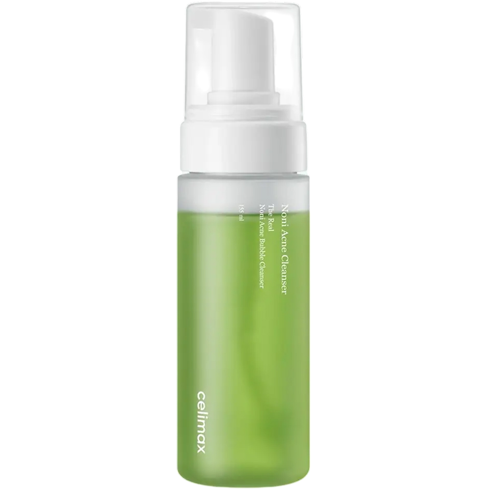 Spuma pentru curatarea fetei The Real Noni Acne Bubble Cleanser, 155 ml, Celimax