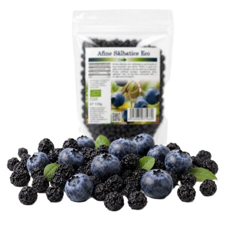 Afine salbatice eco infuzate cu suc de mere, 135 g, Deco Italia 716284