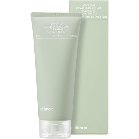 Spuma de curatare cu BHA si centella asiatica Ji Woo Gae, 150 ml, Celimax 716310