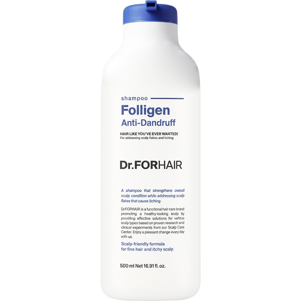 Sampon anti-matreata pentru par fin Folligen, 500 ml, Dr. Forhair
