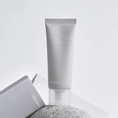 Crema hidratanta cu ceramide si protectie solara SPF 50+ Dual Barrier, 40 ml, Celimax 716370
