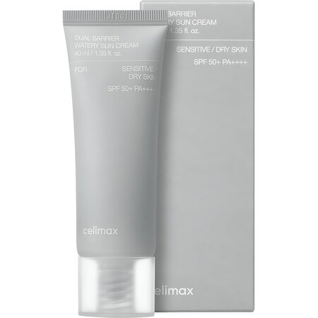 Crema hidratanta cu ceramide si protectie solara SPF 50+ Dual Barrier, 40 ml, Celimax 716368