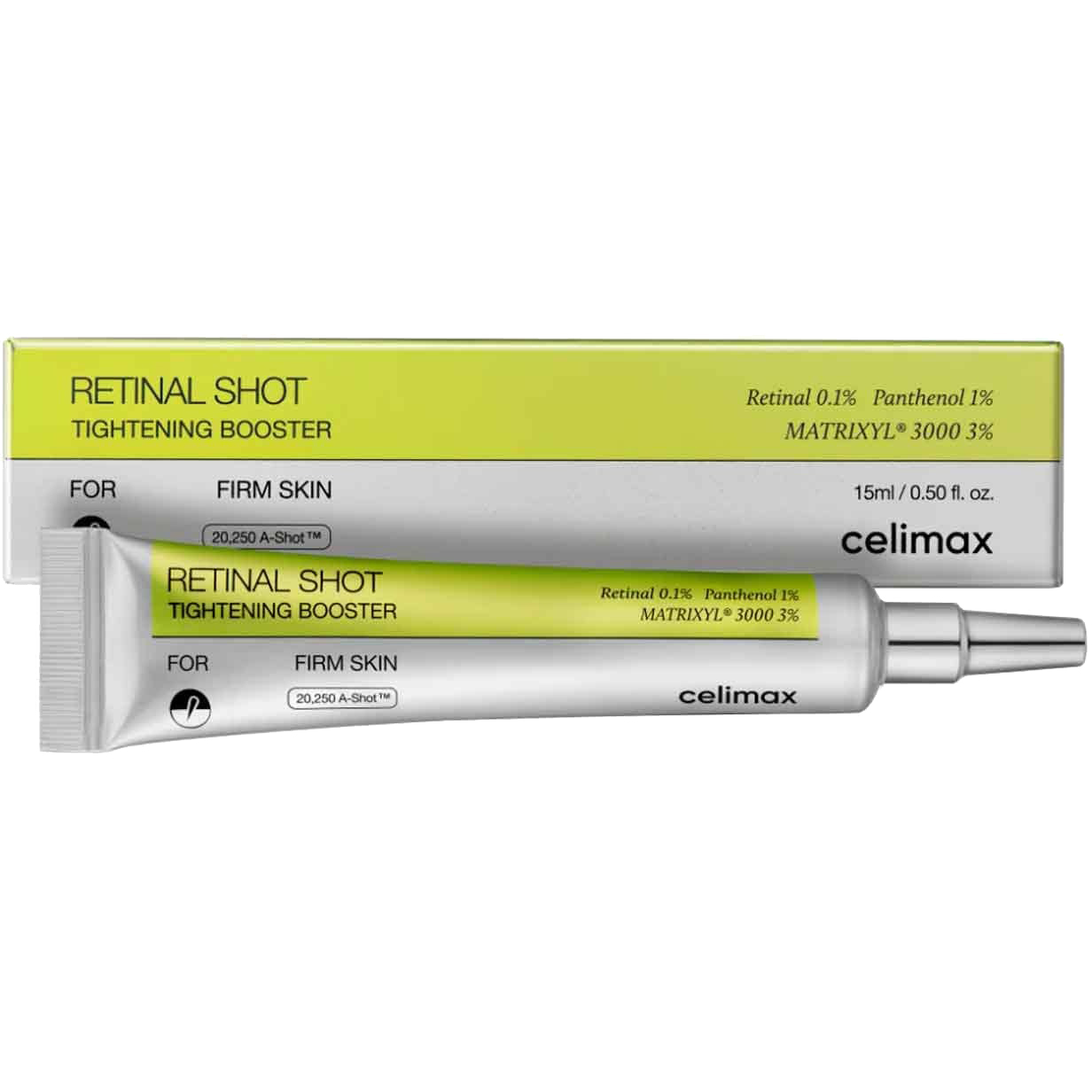 Serum concentrat cu 0.1% retinal, 3% matrixyl si 1% pantenol Vita-A Booster, 15 ml, Celimax