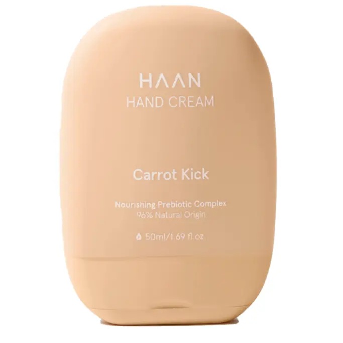 Crema hranitoare pentru maini cu complex prebiotic Carrot Kick, 50 ml, Haan