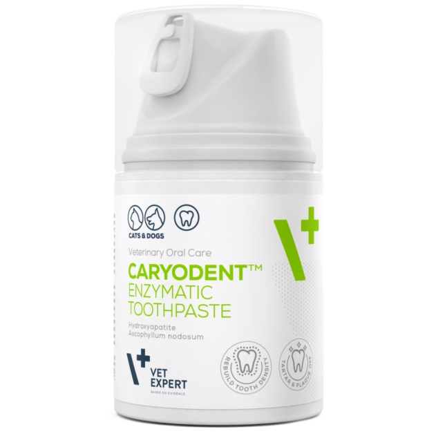 Pasta de dinti ezimatica pentru caini si pisici Caryodent, 50 ml, Vetexpert