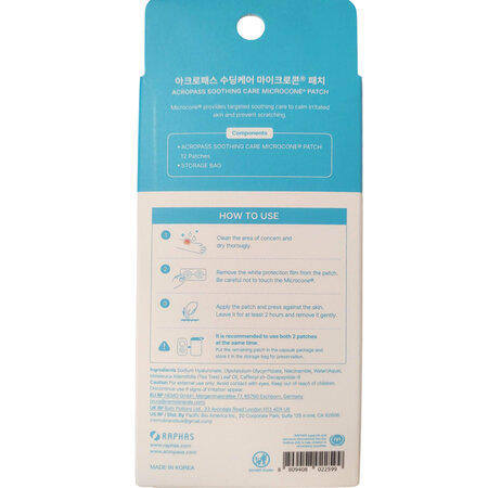 Plasturi calmanti cu micropone Soothing Care, 12 bucati, Acropass 716683